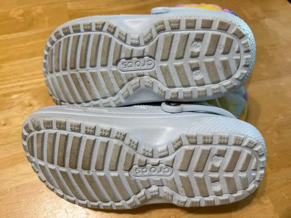 Crocs Classic Lined Neo Puff Tie Dye Winter Boots Mineral Blue Size M4/W6